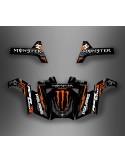 Kit de décoration Monstre de color Taronja IDgrafix - Polaris RZR 800S / 800