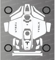 Sticker Tesla Edition (Blanc) - Robot de tonte Mammotion LUBA 3 -  Idgrafix