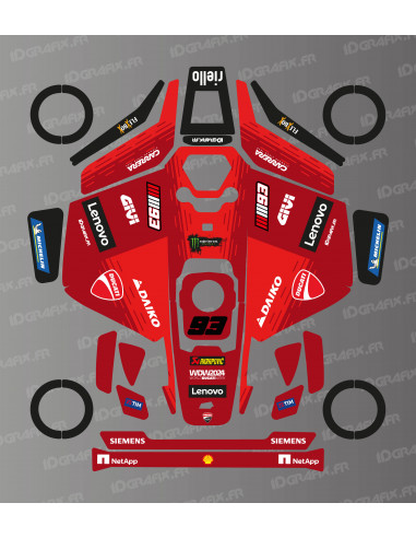 Adesivo Marquez Edition - Rasaerba robotizzato Mammotion LUBA 3 - Idgrafix