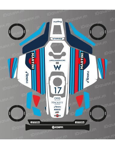 Williams Martini F1 Edition Aufkleber – Mammotion LUBA 3 Mähroboter – Idgrafix