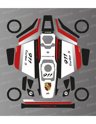 Aufkleber Porsche 911 Edition – Mammotion LUBA 3 Mähroboter – Idgrafix