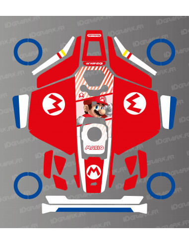 Adesivo Mario Edition - Robot tagliaerba Mammotion LUBA 3 - Idgrafix