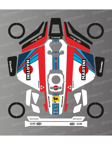 Alfa Romeo Martini Edition sticker - Mammotion LUBA 3 mowing robot - Idgrafix
