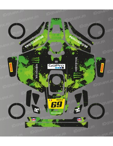 Sticker Monster Edition (Vert) - Robot de tonte Mammotion LUBA 3 -  Idgrafix