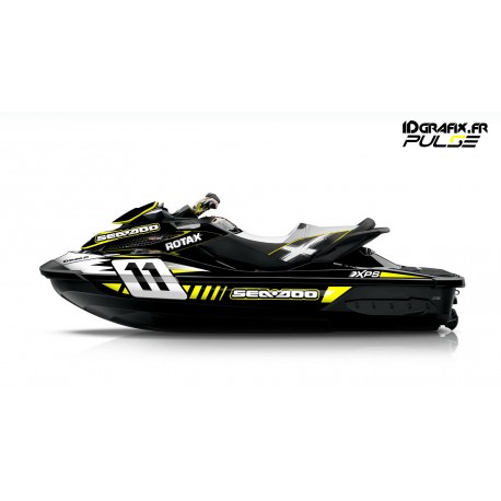 Kit décoration Pulse Jaune pour Seadoo RXT 260 / 300 (coque S3)