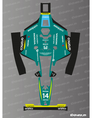 Sticker F1 Aston Martin 2026 Edition - Robot de tonte Mammotion LUBA 2 -  Idgrafix