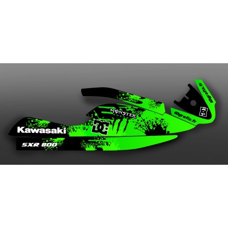 Kit de decoración de Splash verde para Kawasaki 800 SXR