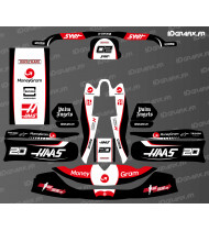 Kit de decoració Haas de la sèrie F1 per Karting TonyKart...