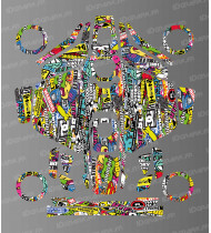 Edición Sticker Bomb - Cortacésped robótico Mammotion LUBA 3 - Idgrafix