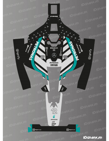 Pegatina Mercedes F1 Edición 2026 (Antonelli) - Cortacésped robótico Mammotion LUBA 2 - Idgrafix