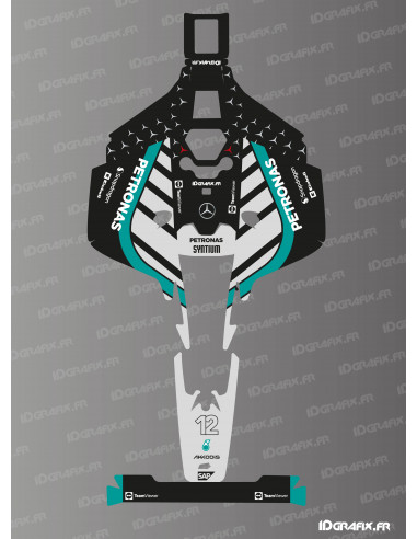 Pegatina Mercedes F1 Edición 2026 (Antonelli) - Cortacésped robótico Mammotion LUBA 2 X - Idgrafix