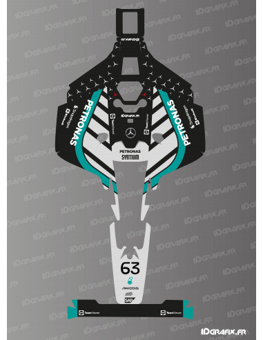 Adesivo Mercedes F1 Edizione 2026 (Russell) - Mammotion LUBA 2