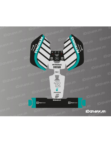 Pegatina Mercedes F1 Edición 2026 (Antonelli) - Cortacésped robótico Mammotion LUBA Mini - Mini 2 - Idgrafix