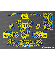 Kit di grafiche Norris Racing Edition (giallo) per TonyKart - OTK M11 - Idgrafix