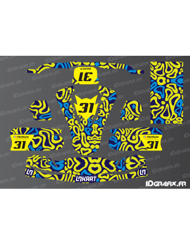 Norris Racing Edition graphics kit (yellow) for TonyKart - OTK M11 - Idgrafix