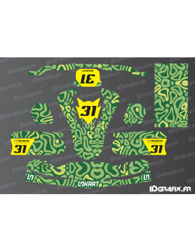 Norris Racing Edition graphics kit (Green) for TonyKart - OTK M11 - Idgrafix