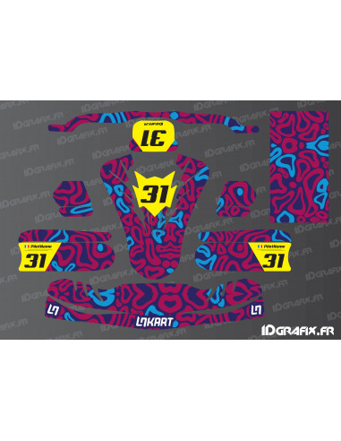 Kit déco Norris Racing Edition (Rose) pour Karting TonyKart - OTK M11 -  Idgrafix