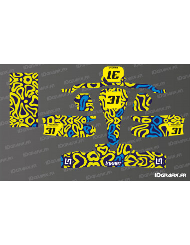 Kit gràfic Norris Racing Edition (groc) per a kart Sodi KG 506 - Idgrafix