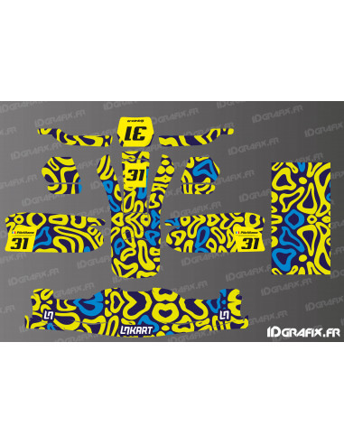Norris Racing Edition graphics kit (yellow) for karting - KG 509 - Idgrafix
