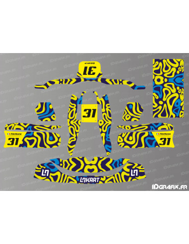 Kit gràfic Norris Racing Edition (groc) per a TonyKart - OTK M7 - M10 - Idgrafix