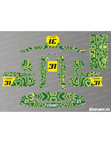 Kit de gráficos Norris Racing Edition (verde) para TonyKart - OTK M7 - M10 - Idgrafix