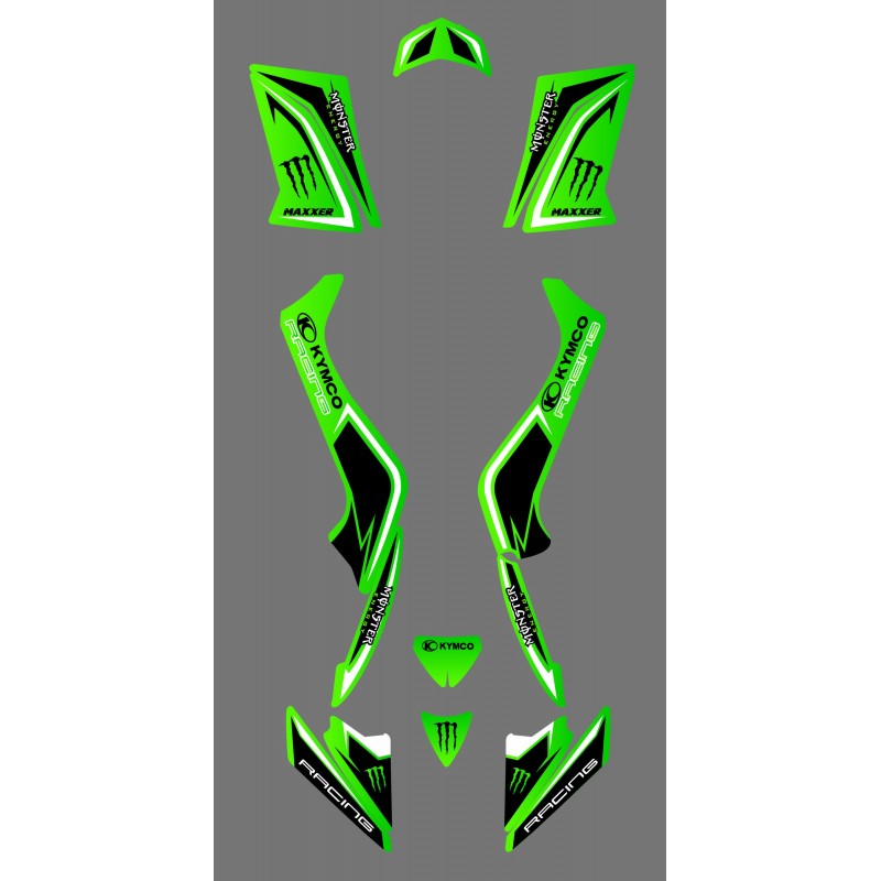 Kit déco personnalisé Monster - Kymco 50 Maxxer  -idgrafix