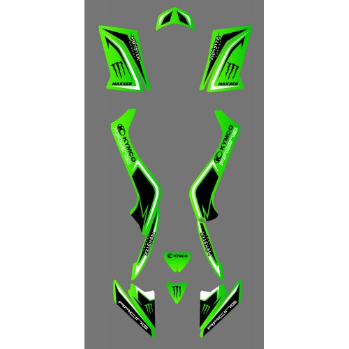Kit-deco-custom Monster - Kymco 50 Maxxer 