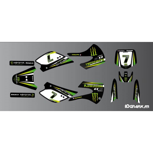 Kit deco Kawasaki Racing Kawasaki KX 65 / KX 85 - IDgrafix