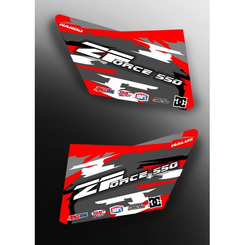 Kit dekor Türen CF Moto Zforce (Blau) - ZF-Edition - IDgrafix-idgrafix