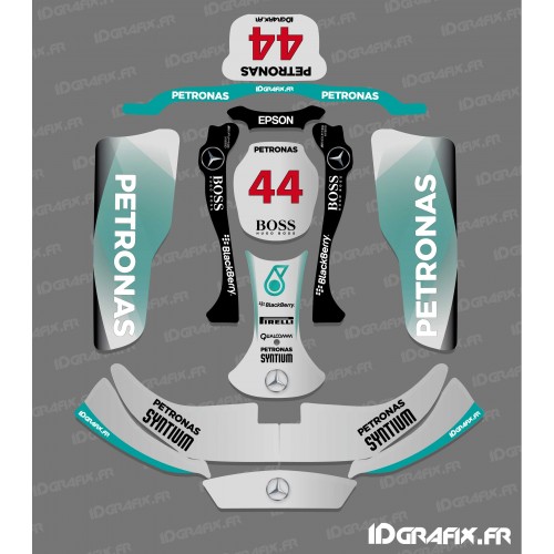 Kit deco F1-sèrie Mercedes de Karting CRG Rotax 125 -idgrafix