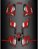Kit décoration Polaris Racing RED - IDgrafix - Polaris 500 Scrambler (après 2012)