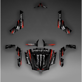 Kit décoration Monster Edition (Black/Red) - Idgrafix - CF Moto ZForce