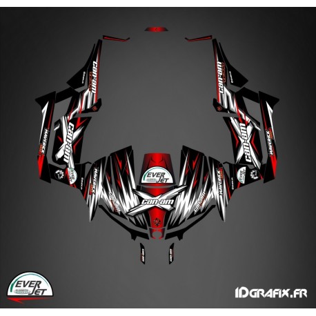Kit de decoración de Ultimate Rojo - Idgrafix - Can Am 1000 Maverick
