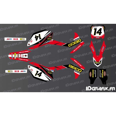 Kit de decoración de Honda Geico Réplica - Honda CR/CRF 125-250-450