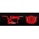 Kit decoration 100% Custom Monster Edition (Red) - IDgrafix - Polaris RZR 900 - IDgrafix