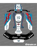 Kit deco F1-sèrie Williams per anar-Karting CRG Rotax 125