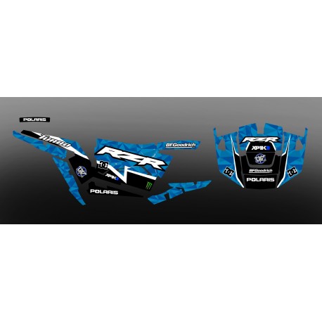 Kit décoration XP1K3 Edition (Bleu)- IDgrafix - Polaris RZR 1000 Turbo