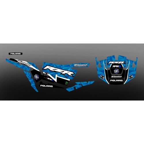 Kit decoration XP1K3 Edition (Blue)- IDgrafix - Polaris RZR 1000 Turbo