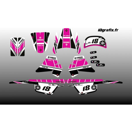 Kit décoration Rose Girly Full - IDgrafix - Yamaha 50 Piwi