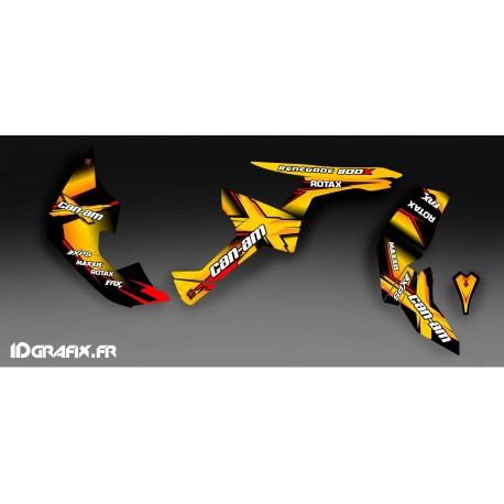 Kit de decoración de X Serie Amarilla Completo IDgrafix - Can Am Renegade 800