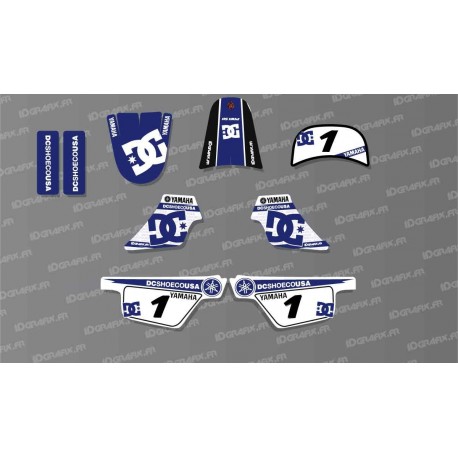Kit de decoración Azul DC los Zapatos de Luz, IDgrafix - Yamaha 50 Piwi