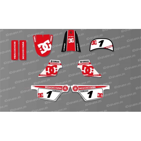 Kit de decoración Roja DC los Zapatos de Luz, IDgrafix - Yamaha 50 Piwi