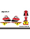 Kit decoration Red Vintage Full - IDgrafix - Yamaha 80 Piwi