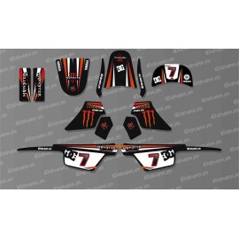 Kit décoration Monster Rouge Full - IDgrafix - Yamaha 50 Piwi