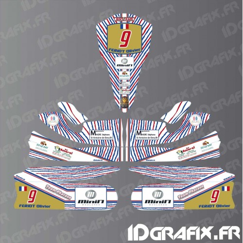 Kit deco 100% Personalizado para el Karting de Tony Kart M4 -idgrafix