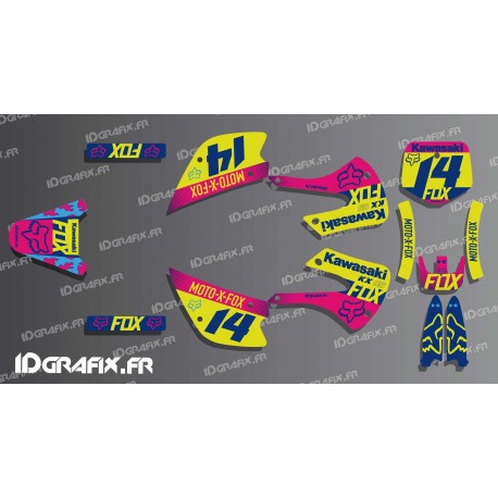 - Deko-Kit FOX-Racing für Kawasaki KX 65 / KX 85