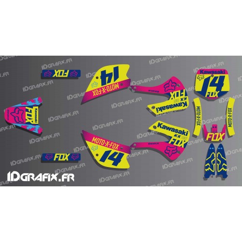- Deko-Kit FOX-Racing für Kawasaki KX 65 / KX 85 -idgrafix