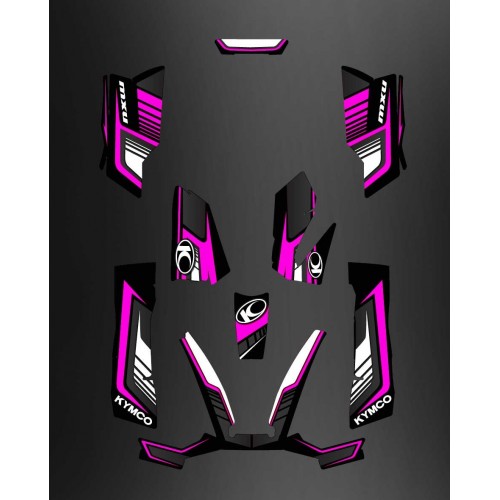 Kit Deco Limitada de color Rosa - Kymco 550 / 700 MXU -idgrafix