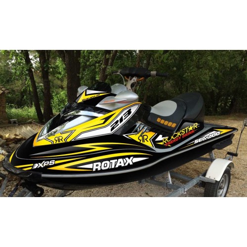 Kit decoration Rockstar energy Yellow for Seadoo RXT 215-255 - IDgrafix