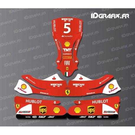 Kit déco F1-series Scuderia pour Karting KG EVO 11